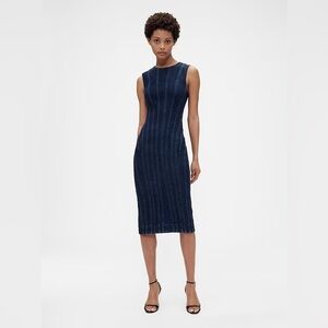 NWT GapStudio Seamed Denim Midi Dress